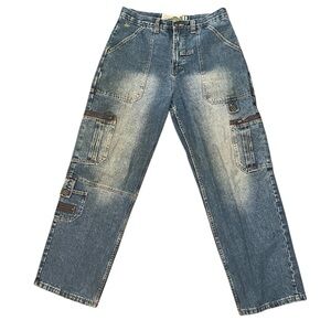 Brooklyn Xpress Jeans 36/34 Embellished 5 Pocket Design Cotton Hip Hop Skater